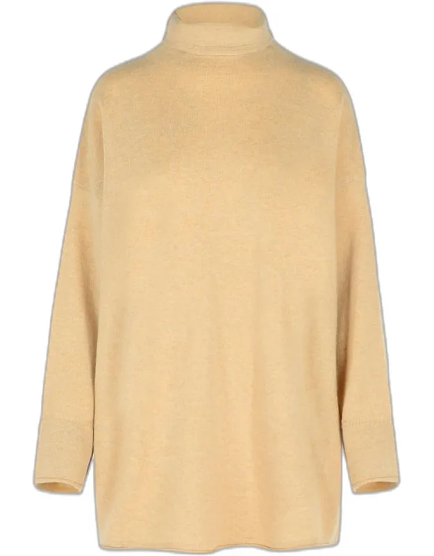 'turtleneck Sweater With High Collar And Wide Cut'