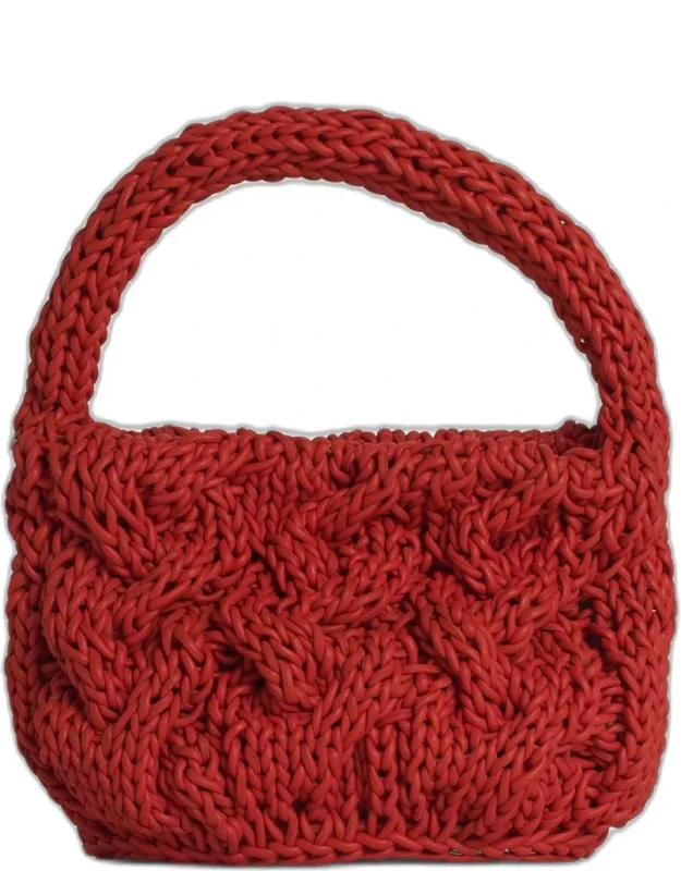 Knit Leather Bag