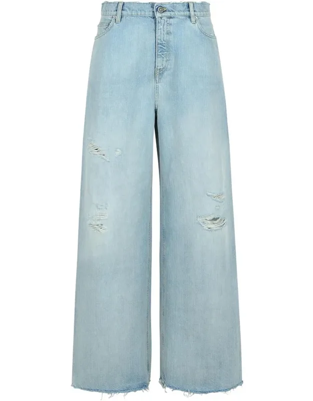 Lived-in Denim Effect Boyfriend Jeans