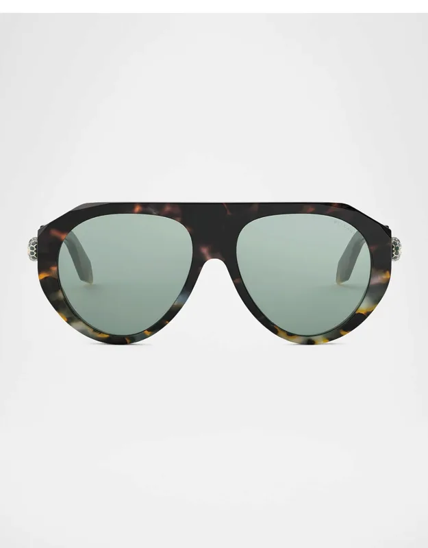 Serpenti Forever Acetate Aviator Sunglasses