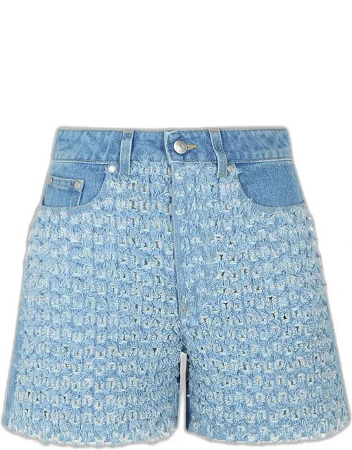 Light Blue Denim Shorts