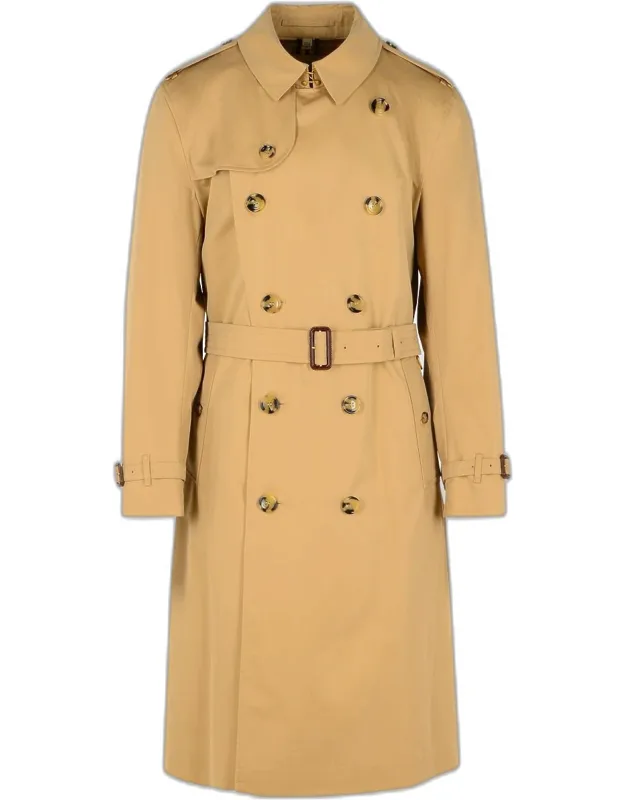 Long 'kensington' Cotton Trench Coat