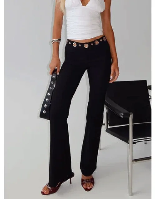 True Grit Eyelet Flare Pants