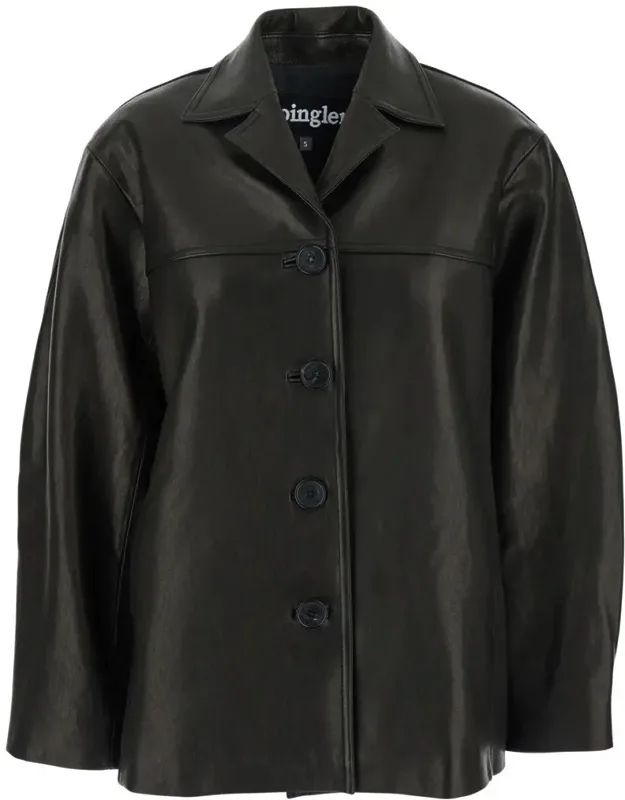 Leather Mac Coat