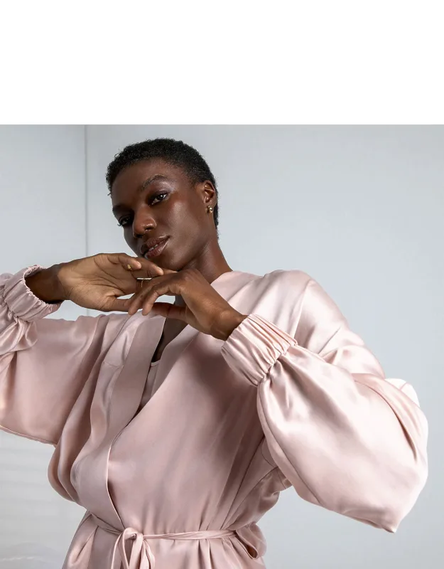 Washable Silk Robe
