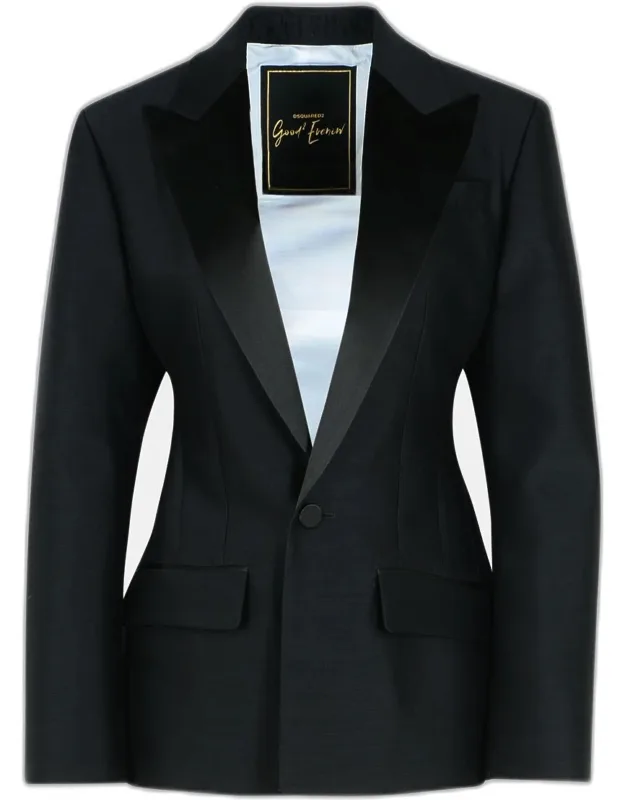 Virgin Wool Blend Blazer
