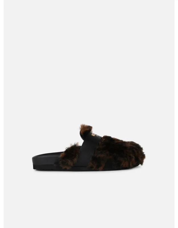 Leather Blend Slippers