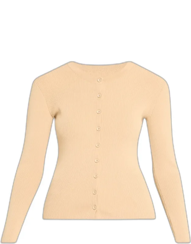 Knit Ribbed Cardigan