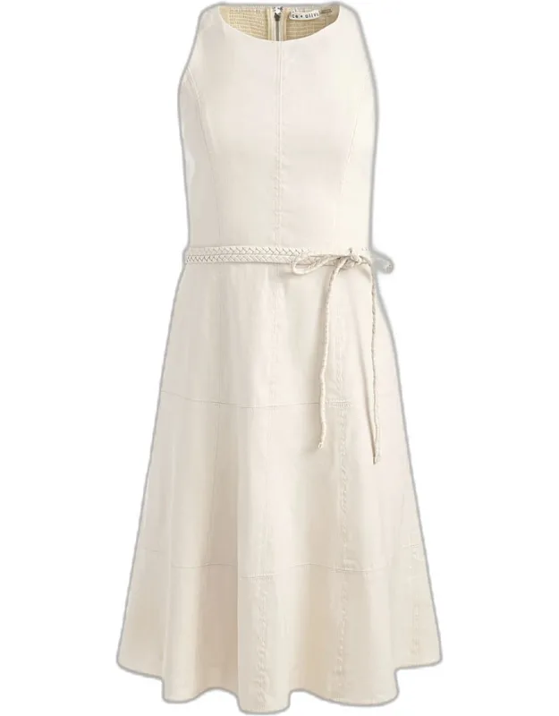 Braided Belted Mini Dress