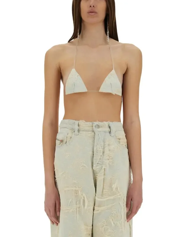 Jacquard Denim Top