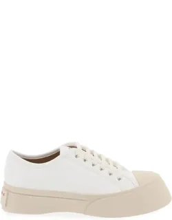 Leather Pablo Sneakers Featuring Silver-tone Metal Eyelets And Chunky Rubber Sole