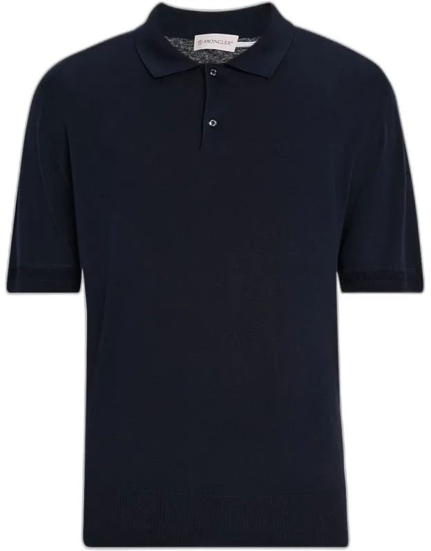Silk And Linen Knit Polo Shirt
