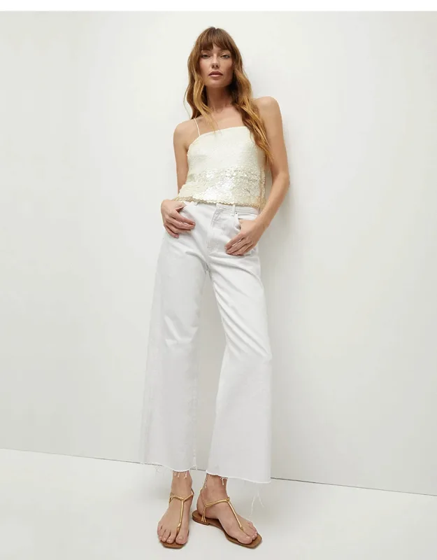Cropped Wide-leg Jeans