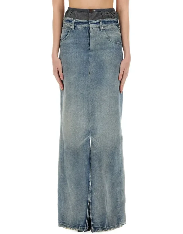 Denim Skirt "anonymity Of The Lining"