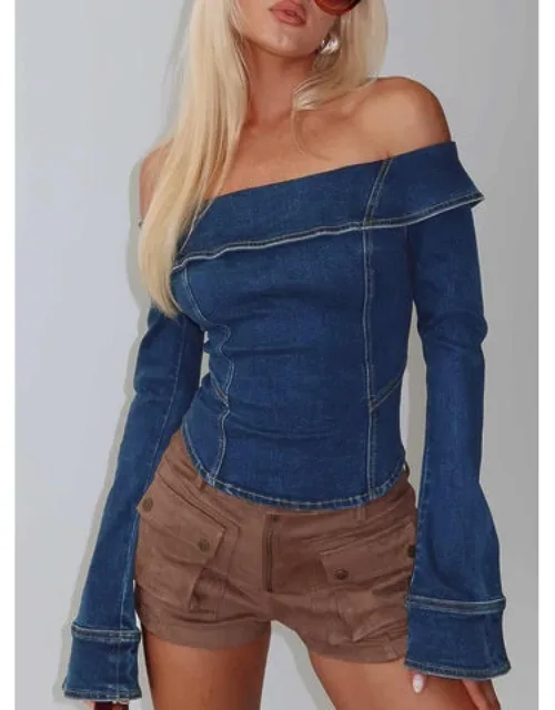 In The Crowd Off Shoulder Top