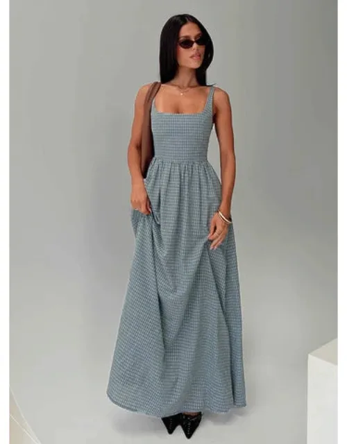 Check Maxi Dress