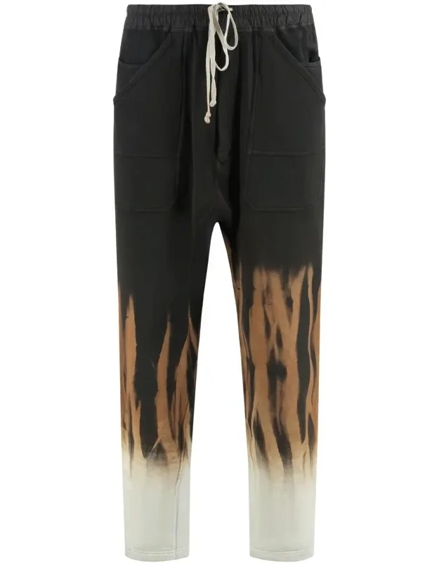 Drkshdw Cotton Trousers With Adjustable Drawstring Waist And Four Front Pockets