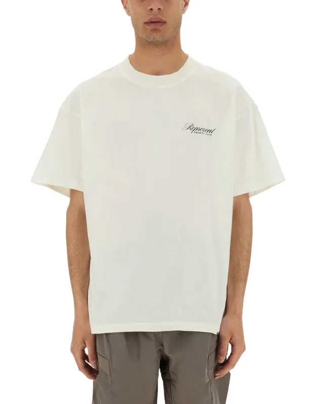 "represent Owners Club Script T-shirt Made In Portugal"
