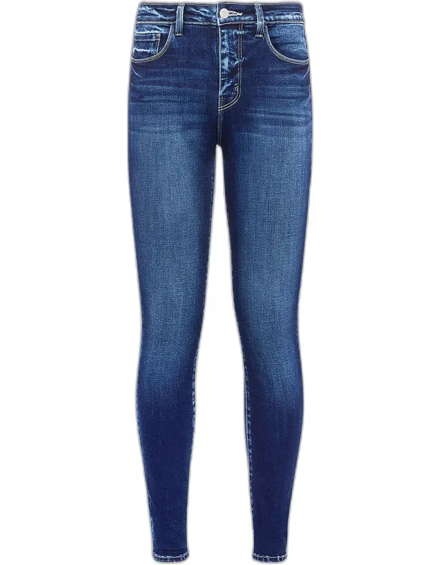 _high-rise Skinny Jeans With Fitted Legs And Ankle Length_