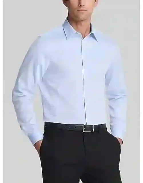Slim Fit Herringbone Dress Shirt
