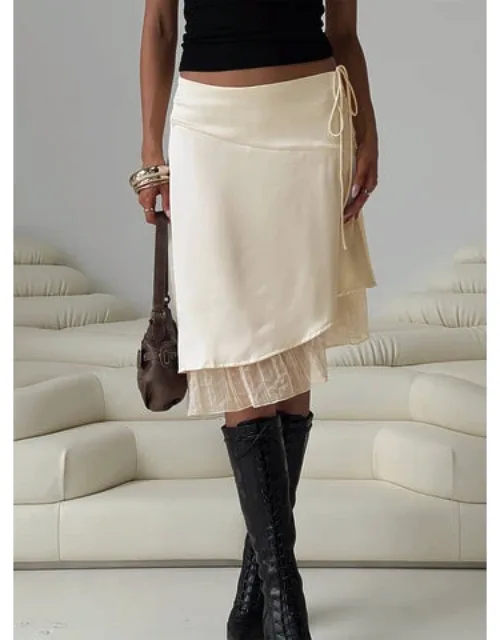 Satin Midi Skirt