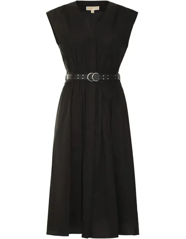 Belted Cotton Dress