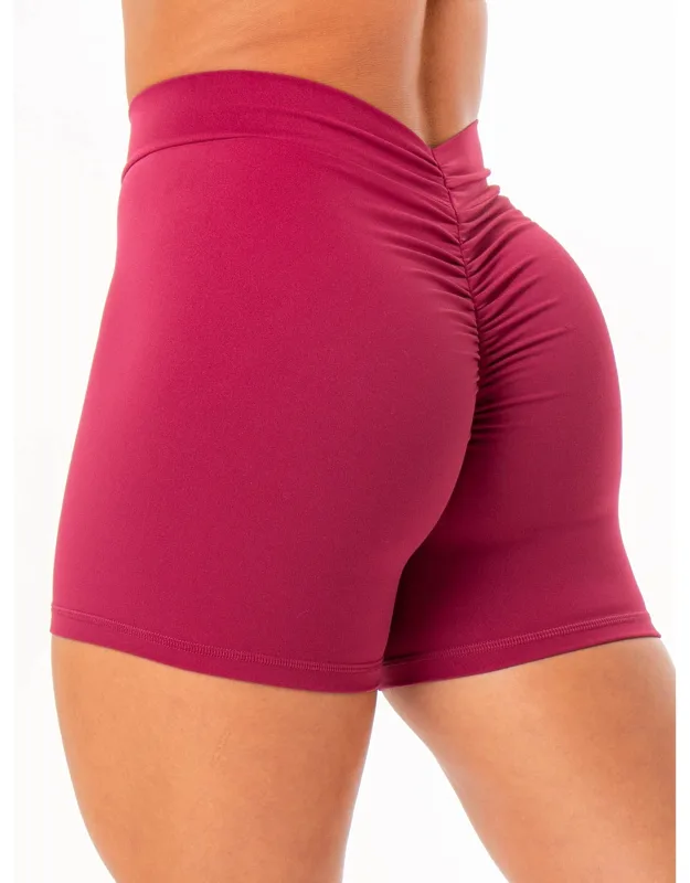 Ryderwear Nkd V Scrunch Shorts With Foldover Waistband And Scrunch Bum