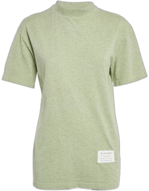 Care Label Applique Jersey Crewneck T-shirt
