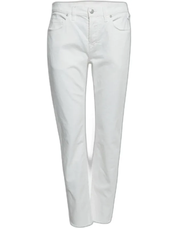 White Denim Crop Jeans