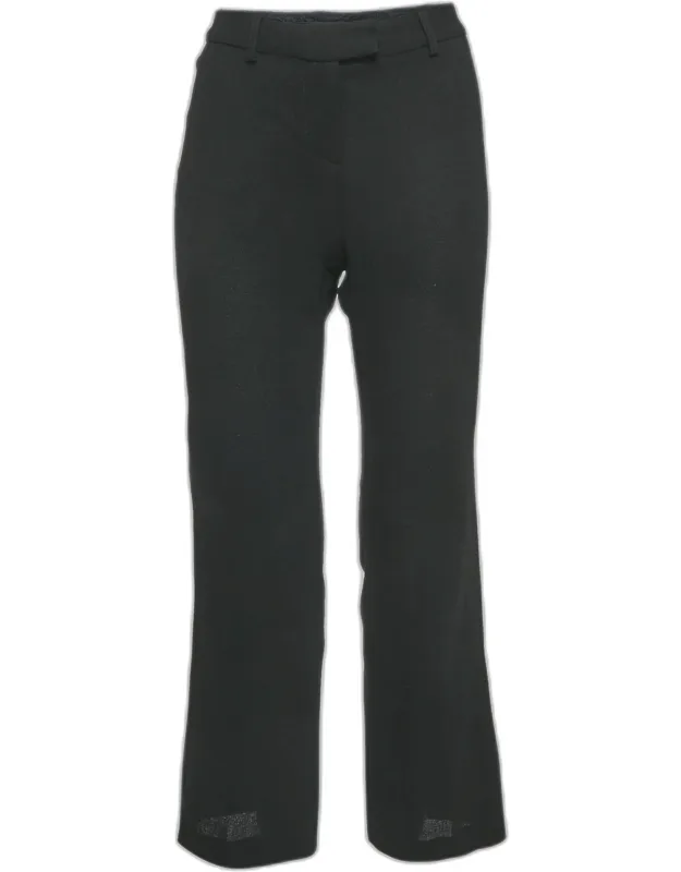 Wool Straight Leg Formal Trousers