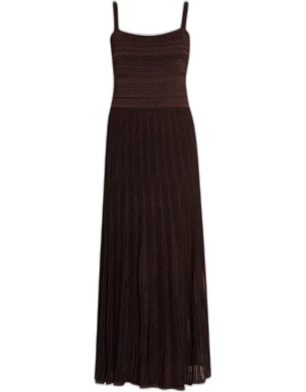 Metallic Tie Dress