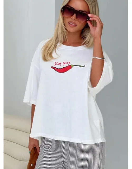 Stay Spicy Graphic Top