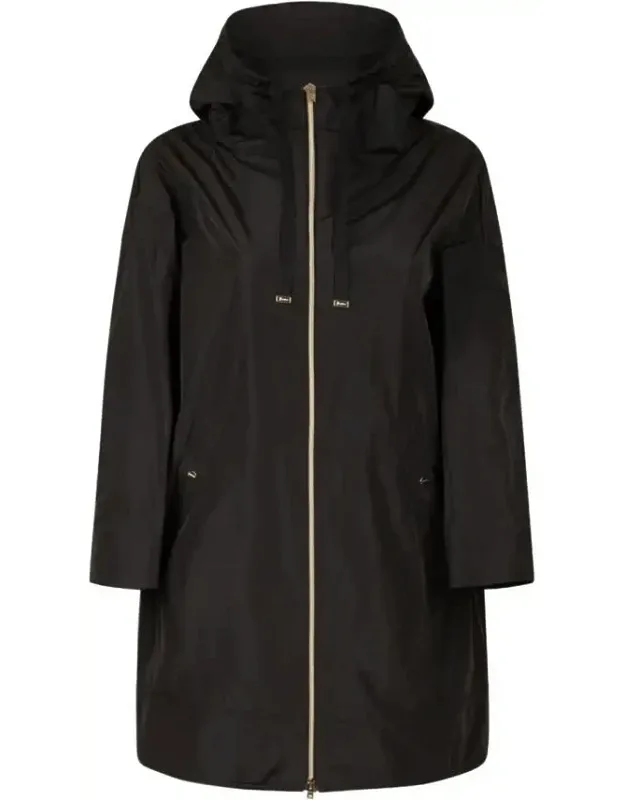 Hooded Raincoat With Zip