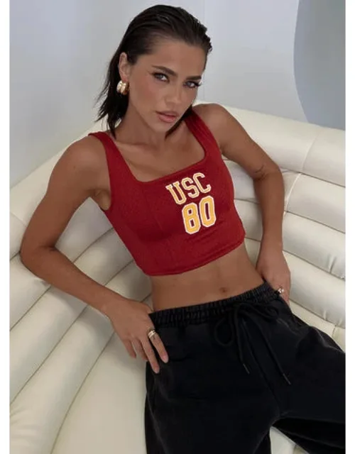 Usc Jersey Corset Top