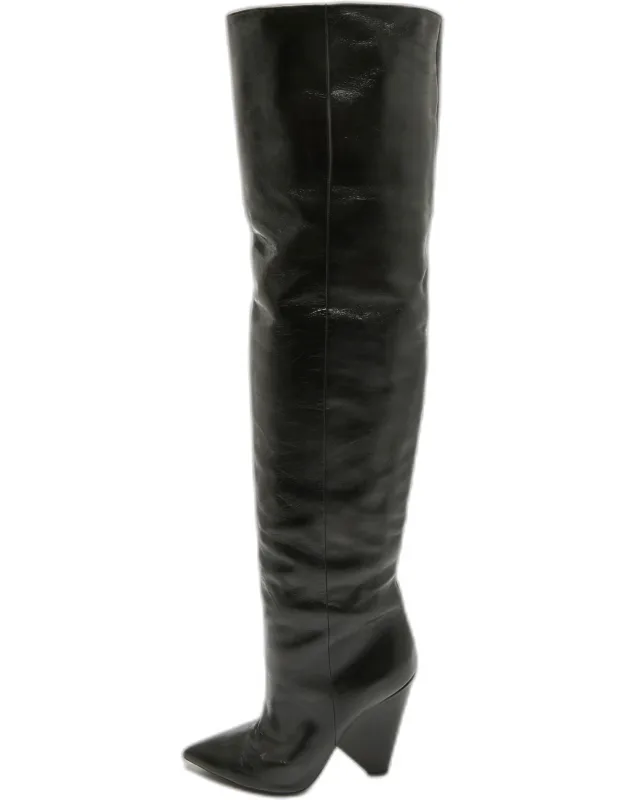 Leather Over The Knee Boots