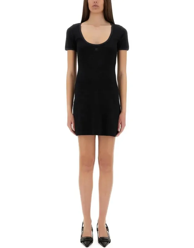 "holistic Contrast Mini Dress - Slim Fit"