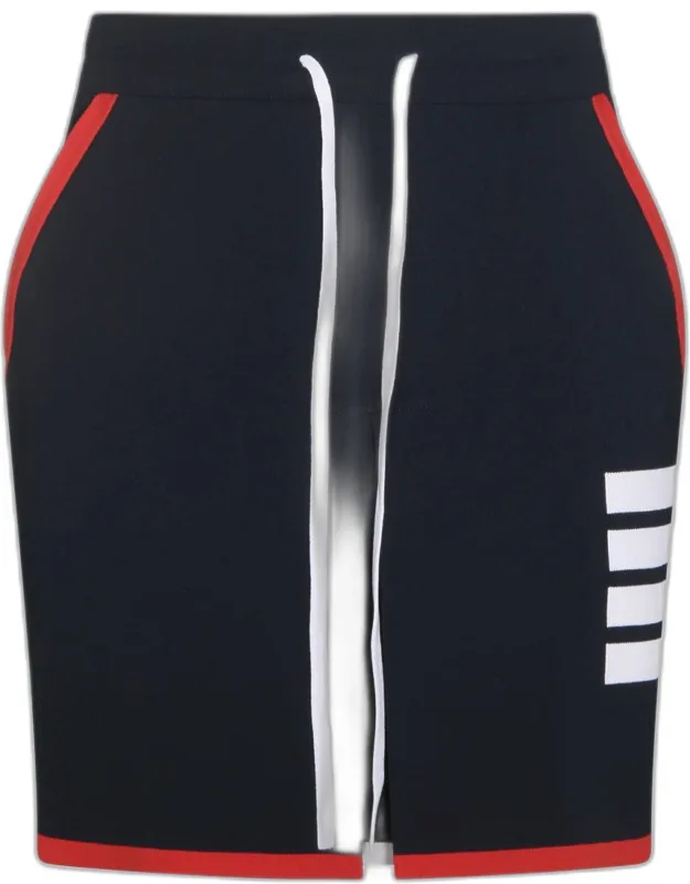 Skirt With Elasticizated Waist And Mini Length