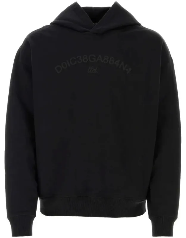 Sweatshirt With Logo, Long-sleeved Cotton Hoodie