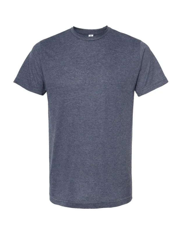 Poly-rich T-shirt With Ribbed Crewneck And Double-needle Stitching