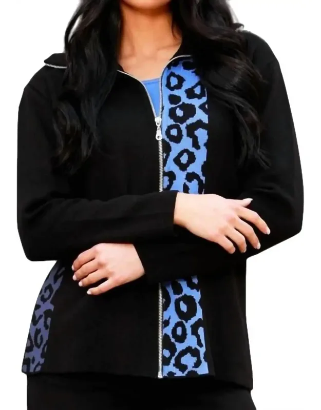 Leopard Zip Cardigan
