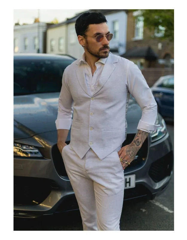 Summer Suit Waistcoats Trousers Wedding