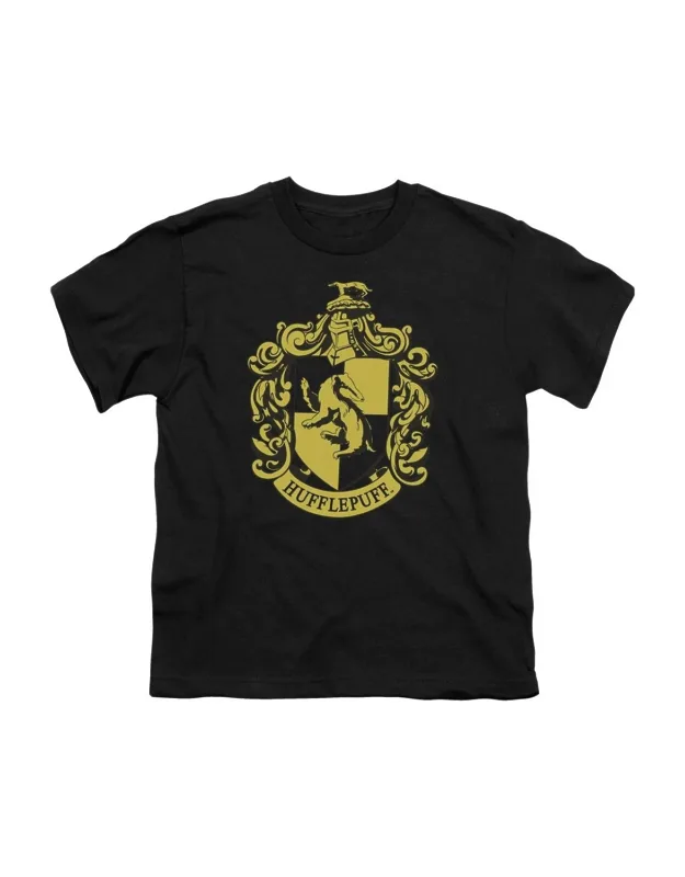 Harry Potter Hufflepuff Crest Short Sleeve Tee - Stylish For Everyday Wear