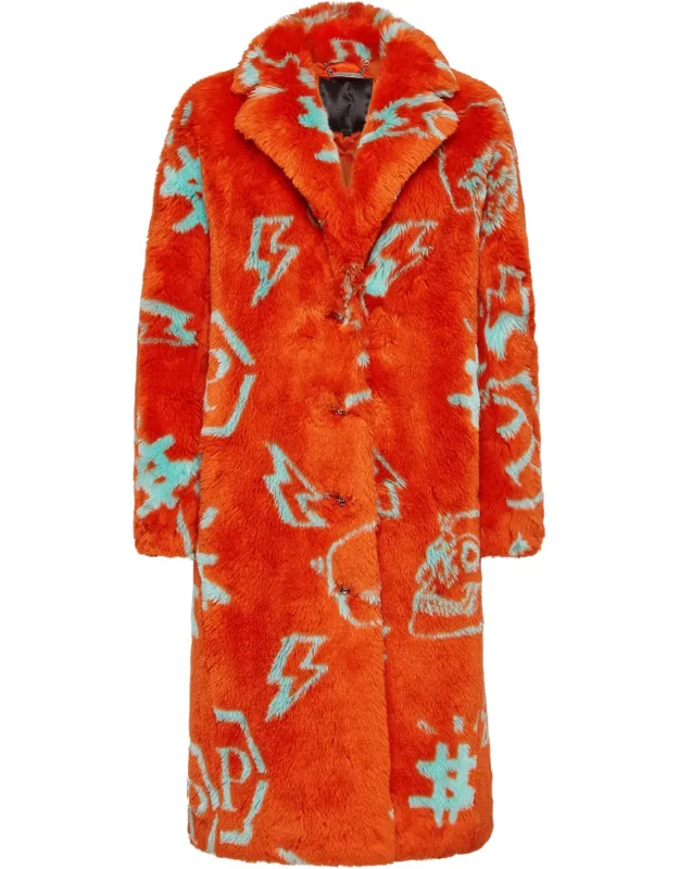Eco Fur Long Coat
