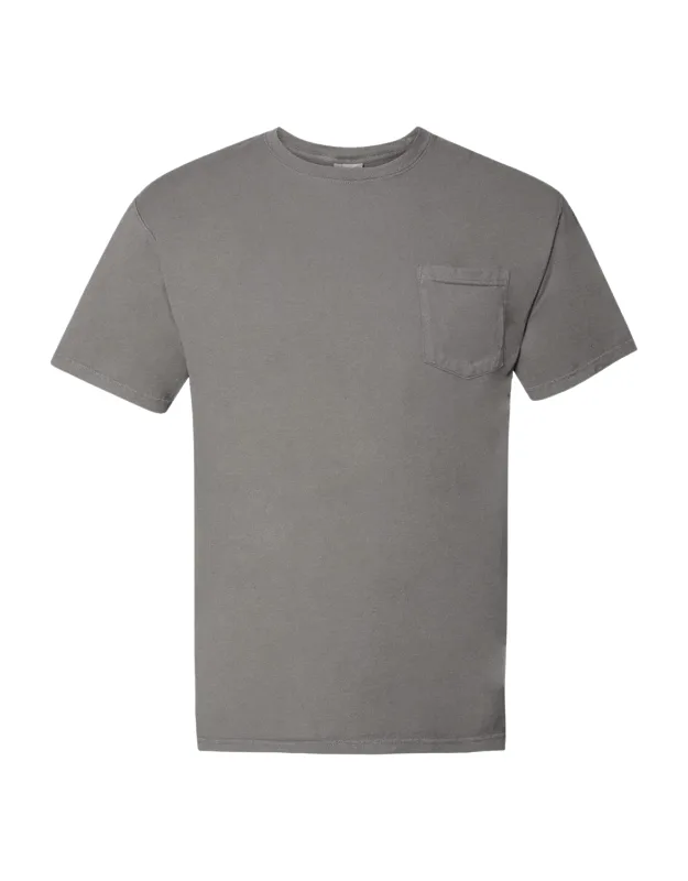 Comfortwash Pocket T-shirt With 100% Ringspun Cotton And Reinforced Five-point Chest Pocket
