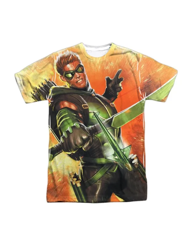 Justice League Of America Worth A Shot Short Sleeve Poly Crew Tee - Stylish For Everyday Wear, 100% Officially Licensed
