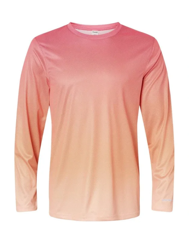 Paragon Barbados Performance Pin Dot Long Sleeve T-shirt With Moisture Management & Upf 50+ Protection