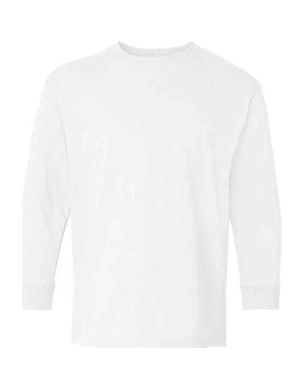 Gildan Heavy Cotton Long Sleeve T-shirt - Midweight Fabric, Classic Fit
