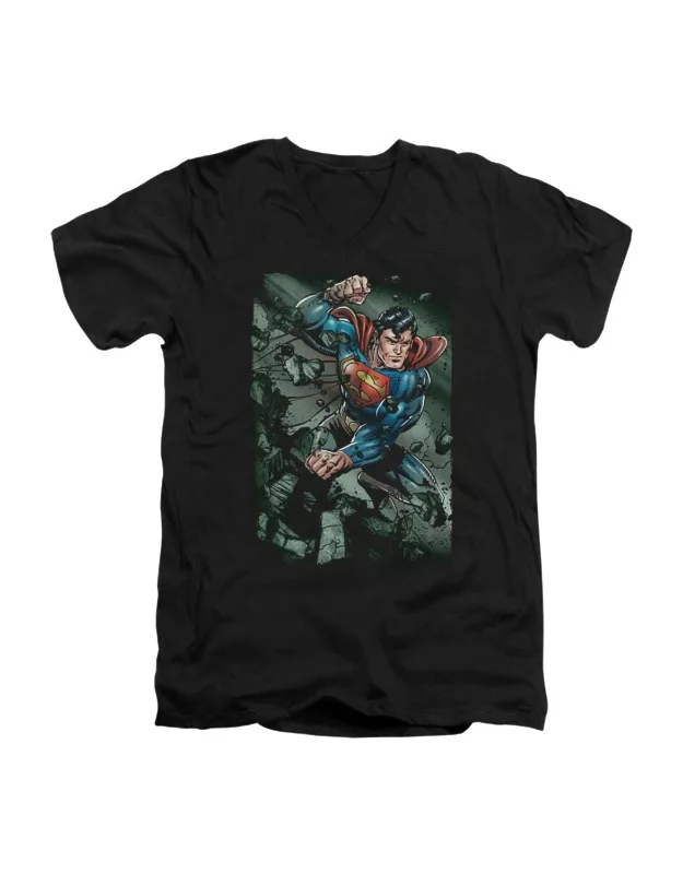 Superman Indestructible V Neck Tee / T-shirt