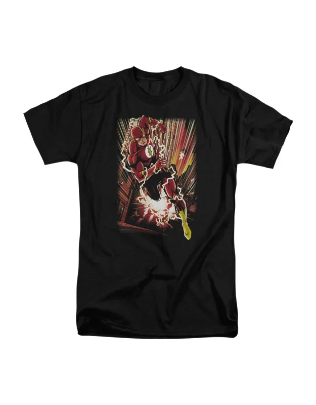 Justice League Of America Street Speed Short Sleeve Tee - 100% Cotton, Officially Licensed