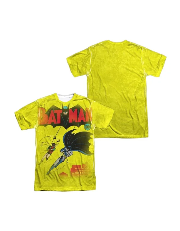 _dc Comics Batman Number One (front/back Print) Short Sleeve 100% Poly Crew Tee / T-shirt_